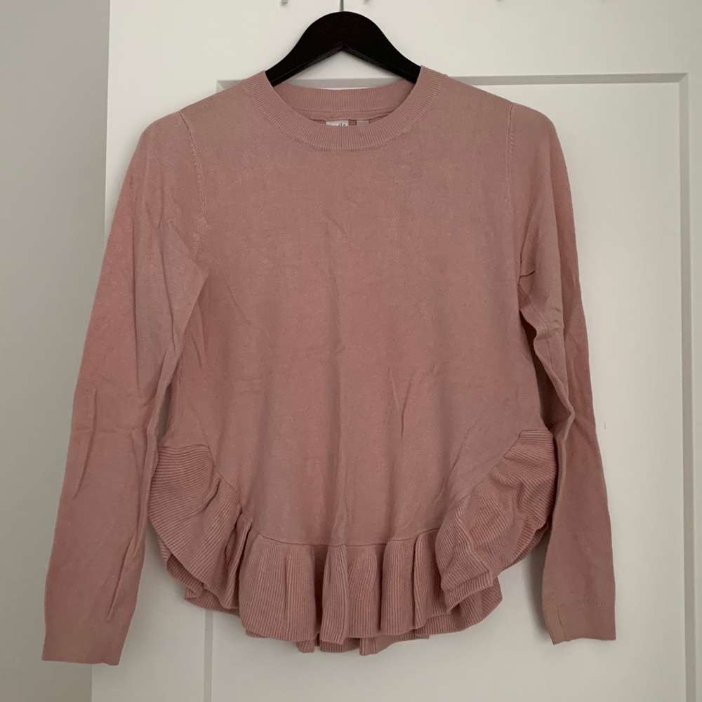 Twik Ruffle Hem Sweater